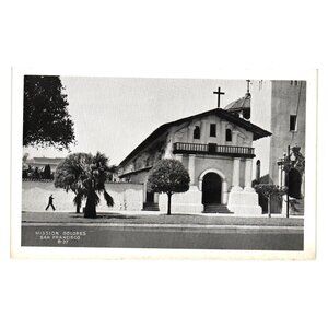 Mission Dolores San Francisco Vintage Postcard Religion Church Roadside Bardell